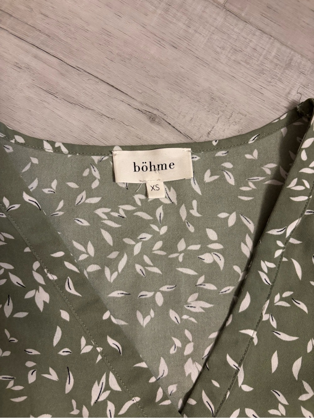 bohme Sage Green Floral Maxi Dress – XS - Picture 11 of 12